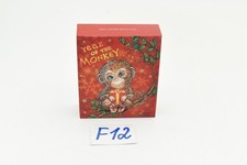 Top Münze Tuvalu 50 Cents 2016  Jahr des Affen  + Box/BPZ  PP Silber 0,5 oz F 12