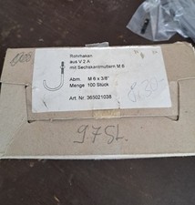 97 Stück Rohrhaken M6 x 3/8  V2A  Lichtplatten Well- und Trapezplatten