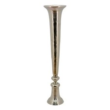 EXNER Pokal GROS Silber Aluminum Vase Skulptur Dekoobjekt edel chic XL H 139 cm