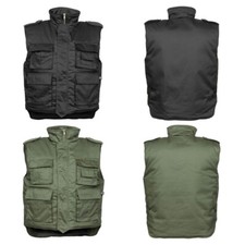 US Steppweste Ranger gefüttert Taschen Outdoor Jacke Angeln Jagd Weste Herren