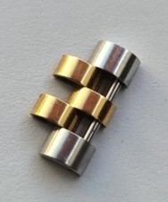 ROLEX ERSATZGLIED GLIED STAHL JUBILEE 15MM STAHL/GOLD VINTAGE FÜR HERREN