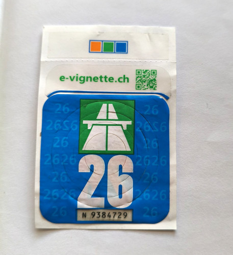 Schweiz vignette 2026 - vignette,