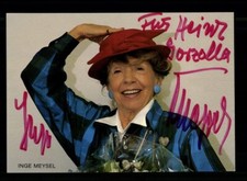 Inge Meysel Autogrammkarte Original Signiert # BC 216433