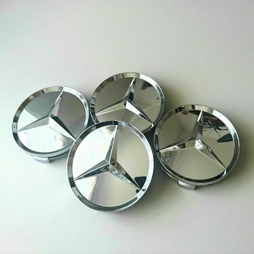 Mercedes 75mm chrom felgen - mercedes, rad
