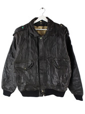 Vintage 90s Bomber Leder Jacke