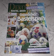 Deko & Bastel-Ideen Ostern Elfentanz Klangstäbe Serviettentechnik Tontopffiguren