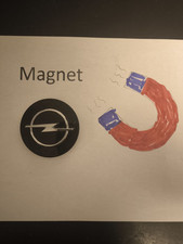 Opel Magnet Schwarz Kühlschrank Werkstatt Exklusiv 