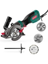 HYCHIKA Handkreissäge 750W 3500U mit Sägeblatt für Holz Weichmetall Fliesen