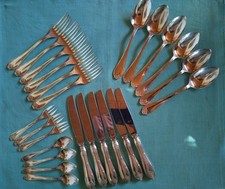 Jugendstil Besteck Versilbert