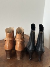 Damen Stiefelette Boots, Massimo Dutti, Sergio Rossi, Lederschuhe