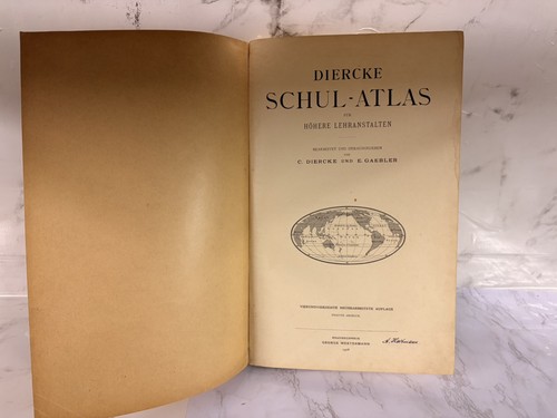Diercke schulatlas 1908 - diercke,