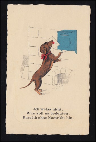 Tiere hund bringt brief zum - bringt,