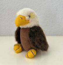 Plüschtier - Stofftier - Adler - 13 cm - braun, weiß