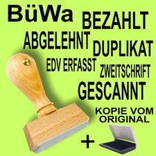 Fertige Holzstempel Büro Stempel Bürostempel Bürotext 150 Texte Stempelkissen