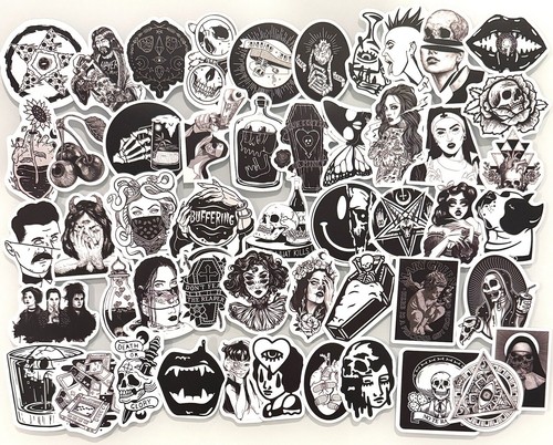 Stickerbomb 50x totenkopf - stickerbomb,