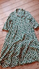 Zara green ivory geometric - green,