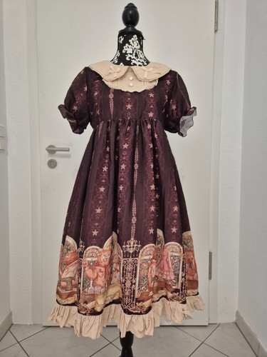 Lolita kleid braun mit süßem - mit,