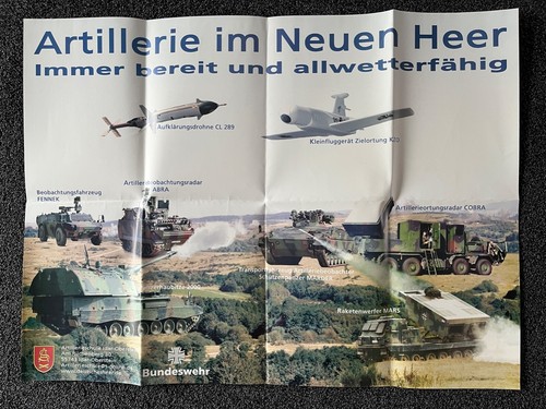 Bundeswehr poster artillerie - bundeswehr,