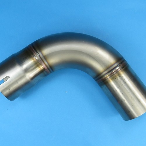 Edelstahl auspuff - 90°,