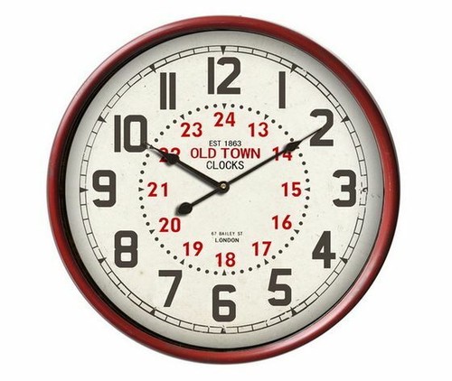 Wanduhr aus metall vintage - metall,