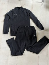 Nike Dry Fit Sport Anzug Gr. XL Kinder Schwarz Trainingsanzug ca 164