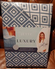 Bettwäsche 135x200 Jette Joop! Luxury Nature Set - 80x80 cm Kissen OVP/Blau
