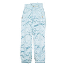 Vintage EMMEGI SHELL gefütterte Damen Schneehose blau 90er Tapered S W28 L29