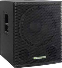 Aktiver 15"-Subwoofer mit 600 Watt Peak-Leistung und Line-Out für Bands und DJs