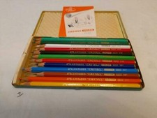 Faber Castell Metallbox mit 12 Farbstiften 60er-70erJahren - Seltene Sammlerst.