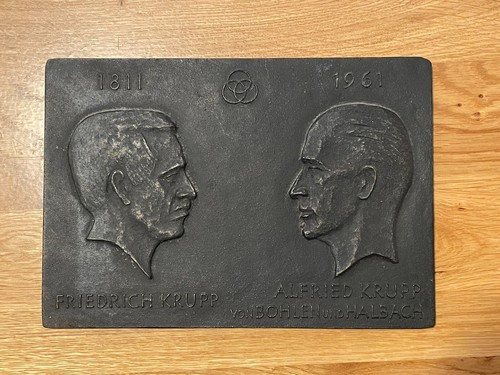 Relieftafel friedrich krupp - krupp,