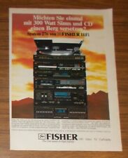 Seltene Werbung vintage FISHER