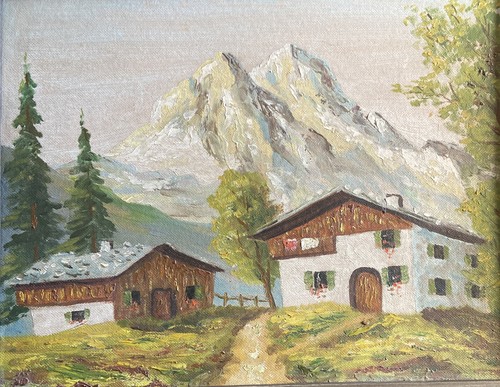 ölgemälde gebirge mit - Ölgemälde,