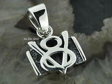 Silber Ketten Anhänger V8 Feingehalt Massiv Silber 925 V8 Motor Liebhaber Chevy