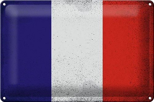 Blechschild flagge frankreich - flagge,