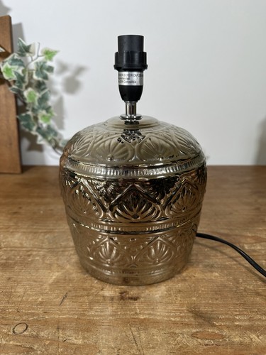 Runde tischlampe silber - runde,