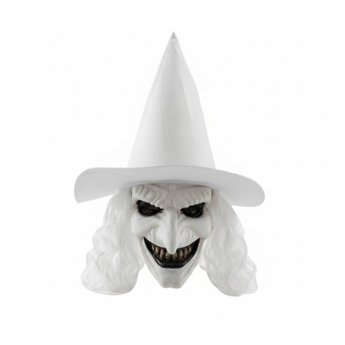 Hexenmaske mit hut gruselig - hexenmaske,