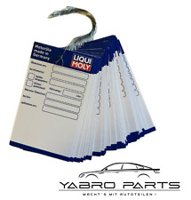 100x Liqui Moly Ölwechselanhänger Ölzettel Serviceanhänger Inspektion Werkstatt