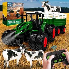 Ferngesteuerter Traktor Spielzeug ab 2 3 4 5 Jahre, Inklusive 2,4-GHz