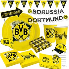 BORUSSIA DORTMUND - BVB 09 Party Geschirr Deko Kindergeburtstag Fußball Kinder 