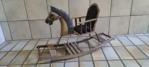 Vintage holz schaukelpferd - vintage,