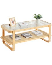 VEVOR Rattan-Couchtisch