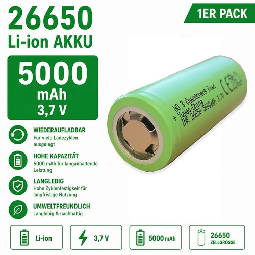 26650 ion akku 7v - li-ion, 3,7v