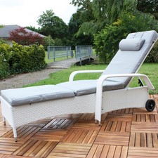 Rattan liege verstellbar - liege,