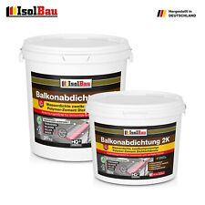 Balkonabdichtung 2K Dichtschlämme Abdichtung Set Terrasse Balkone 10 - 200 kg