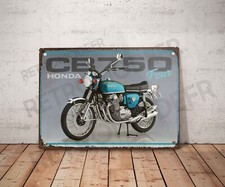 Vintage Blechschild Honda