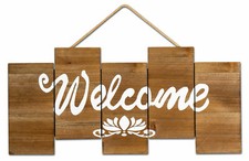 levandeo Schild Welcome Holz