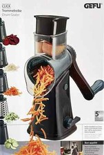 GEFU Trommelreibe Allzweckreibe Click Multi-Reibe Raspel Hobel NEU