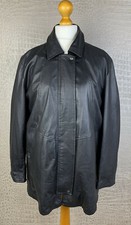 Damen Made in Italy Gr. M 40-42 Lederjacke schwarz Nappaleder Blazer Jacket 511