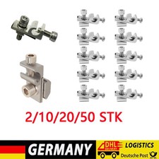 Edelstahl Erdungsklemm Aluminium Solarpanel Erdung Klemme für Aluprofil 2-50 Stk