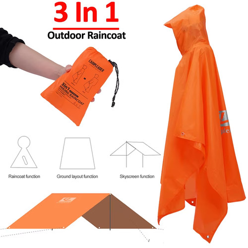 Raincoat short - 3-in-1,